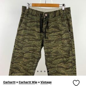 Carhartt x WIP x vintage men/women SMALL pant (see measurements) Tiger Camo